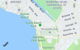Map of 155 Paoakalani Ave 1002, Honolulu, HI 96815, USA