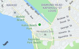 Map of 229  Paoakalani 3610, Honolulu, HI 96815, USA