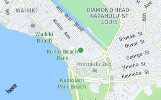 Map of 229  Paoakalani Avenue 3610, Honolulu, HI 96815, USA