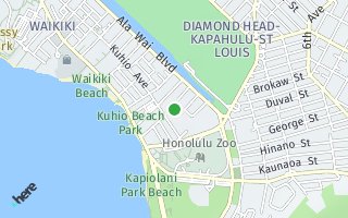 Map of 229 Paoakalani Ave. 2703, Honolulu, HI 96815, USA