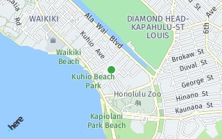 Map of 201  Ohua Makai/3708, Honolulu, HI 96815, USA