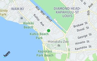 Map of 201  Ohua Ave I-3401, Honolulu, HI 96815, USA