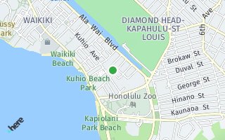 Map of 201 Ohua Ave II-3308, Honolulu, HI 96815, USA