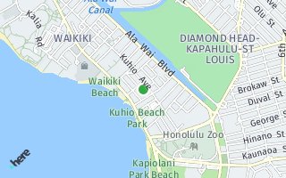 Map of 2450 Prince Edward Street 609A, Honolulu, HI 96815, USA