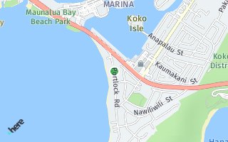 Map of 282 Portlock Rd., Honolulu, HI 96825, USA