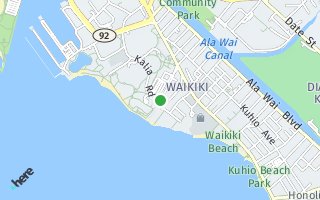 Map of 223  Saratoga Rd 1601, Honolulu, HI 96815, USA
