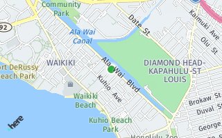 Map of 2345 Ala Wai Blvd 1605, Honolulu, HI 96815, USA