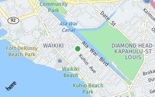 Map of 417 Nohonani St, Honolulu, HI 96815, USA