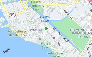 Map of 2240 Kuhio Avenue, Honolulu, HI 96815, USA