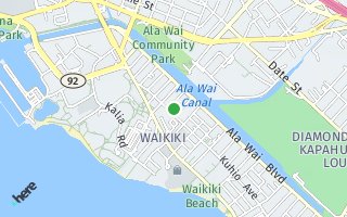 Map of 2140  Kuhio Ave. 704, Honolulu, HI 96815, USA