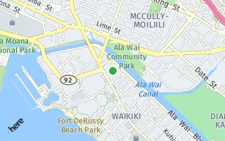 Map of 430 Keoniana St 1303, Honolulu, HI 96815, USA