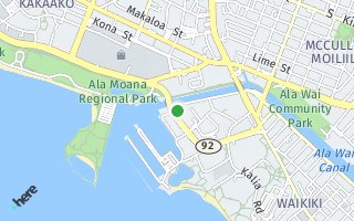 Map of 1676 Ala Moana Blvd 1406, Honolulu, HI 96815, USA
