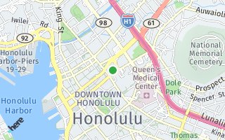 Map of 1200  Queen Emma St. 1401, Honolulu, HI 96813, USA