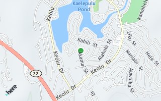 Map of 1239 Akamai St., Kailua, HI 96734, USA