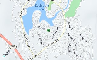 Map of 978 Kahili St, Kailua, HI 96734, USA