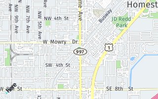Map of Homestead, Miami, FL 33030, USA