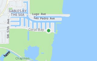 Map of 695 Bella Vista Avenue, Coral Gables, FL 33156, USA