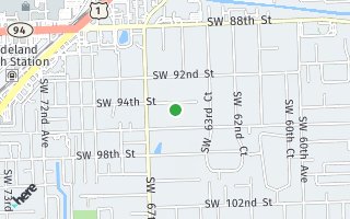 Map of 6480 SW 94 Street, Pinecrest, FL 33156, USA