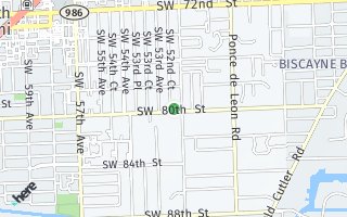 Map of 7975 SW 52 Court, Miami, FL 33143, USA