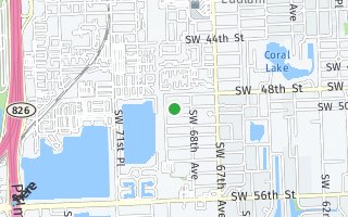 Map of 6870 SW 48 Terrace, Miami, FL 33155, USA