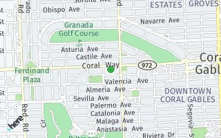 Map of 1026 Coral Way, Coral Gables, FL 33134, USA