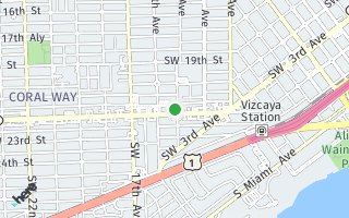 Map of 1401 SW 22 Street 1502, Miami, FL 33145, USA