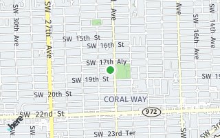 Map of 2214 SW 17 Terrace, Miami, FL 33145, USA