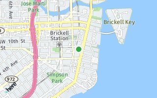 Map of 1060 Brickell Ave #1407, Miami, FL 33131, USA
