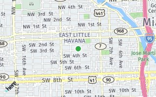 Map of 236 SW 10th Ave # B, Miami, FL 33130, USA