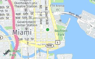 Map of 133 NE 2nd Ave #1019, Miami, FL 33132, USA