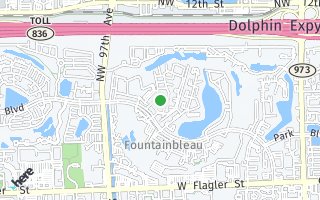 Map of 9445 Fontainebleau Blvd 201, Miami, FL 33172, USA