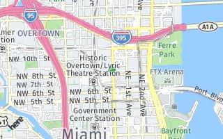 Map of 800 N Miami Ave E707, Miami, FL 33136, USA