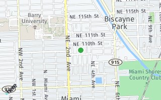 Map of 10830 NE 3rd Ave, Miami, FL 33161, USA