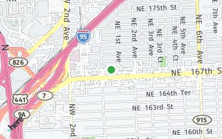 Map of 80  NE 168 St., North Miami Beach, FL 33167, USA