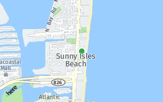Map of 17121 Collins Avenue 807, Sunny Isles Beach, FL 33160, USA
