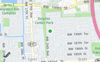 Map of 2340 NW 191st Ter, Miami Gardens, FL, FL 33056, USA