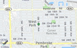 Map of 5325 SW 22 ST, Hollywood, FL 33023, USA