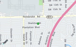 Map of 7410 Shalimar St, Miramar, FL 33023, USA