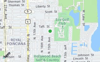 Map of 1601 N 15 TER Sherbrooke Hollywood, FL, Hollywood, FL 33020, USA