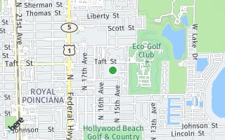 Map of 1602 N 15 Ter, Hollywood, FL 33020, USA