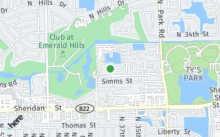 Map of 3825 LOMBARDY ST, HOLLYWOOD, FL 33021, USA