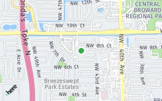 Map of 812 NW 44th Terrace, Plantation, FL 33317, USA