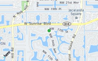 Map of 9380 NW 17 Street, Plantation, FL 33322, USA