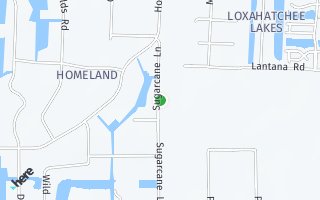 Map of 6028 Sugarcane Lane, Lake Worth, FL 33449, USA