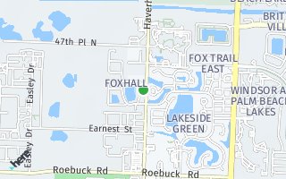 Map of 2770 Foxhall Dr E, West Palm Beach, FL 33417, USA