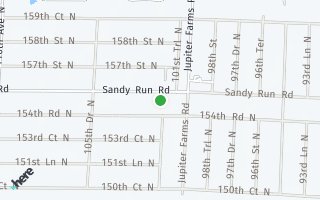 Map of 10152 Sandy Run, Jupiter, FL 33478, USA