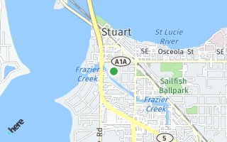 Map of 428  SW Akron Avenue, Stuart, FL 34994, USA