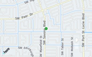 Map of 1119 SW Jericho Avenue, Port Saint Lucie, FL 34953, USA