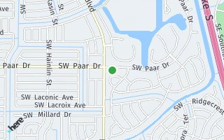 Map of 390 SW Paar Drive, Port St Lucie, FL 34953, USA