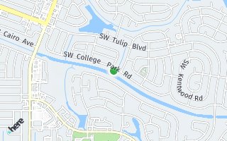 Map of 602  SW College Park Road, Port St. Lucie, FL 34953, USA